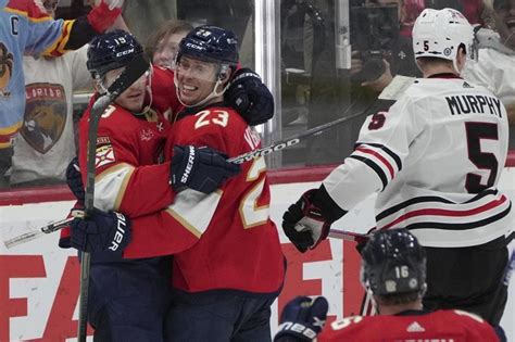 Panthers withstand Bedard’s 2 highlight-reel goals in 4-3 victory over Blackhawks